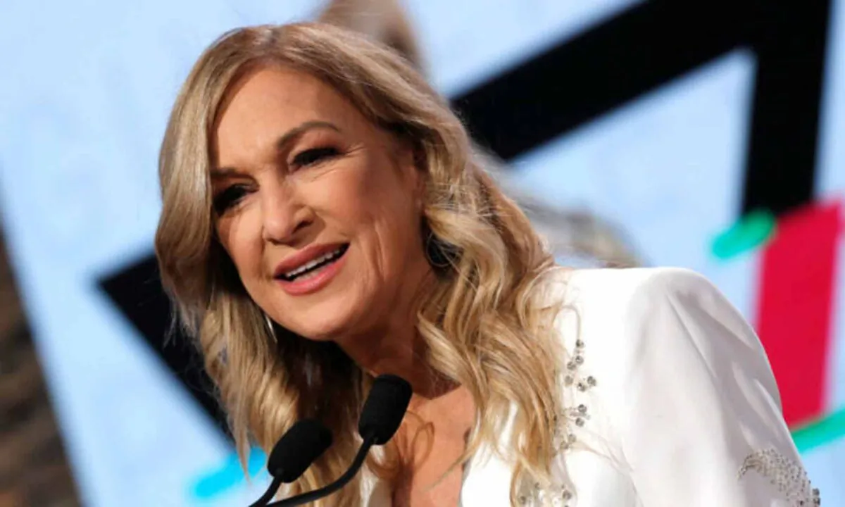 The Recording Academy CEO Deborah Dugan announces nominations for the 2020 Grammy Awards at a news conference in Manhattan, New York, on Nov. 20, 2019. (Mike Segar/Reuters)