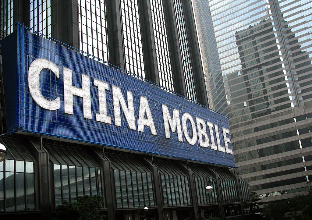 China Mobile Communications Group Co., a state-owned company, is among Chinese companies aggressively seeking to eclipse the United States in undersea cable development. (Daniel Sorabji/AFP via Getty Images)