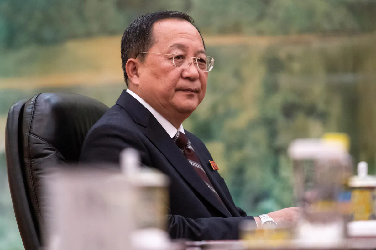 North Korean Foreign Minister Ri Yong Ho attends a meeting with China's President Xi Jinping at the Great Hall of the People in Beijing, China, on Dec. 7, 2018. (Fred Dufour/Pool via Reuters)