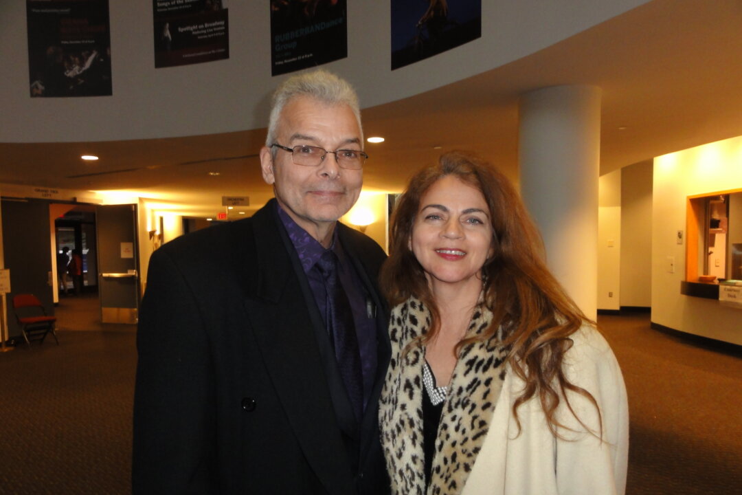 Carolyn Bernota and Gon Valente enjoyed Shen Yun at George Mason University Center for the Arts in Fairfax, Virginia on Jan. 18, 2020. (Sophia Zheng/The Epoch Times)