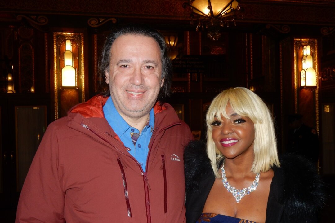 Alex Pappas and (Eve) Yvonne Makilya Pappas attended Shen Yun Performing Arts at the Providence Performing Arts Center, Jan. 19, 2020. (Wei Yong/The Epoch Times)