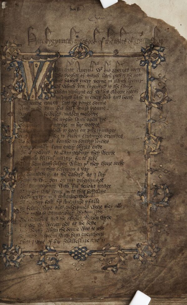 Hengwrt_Chaucer_title_page