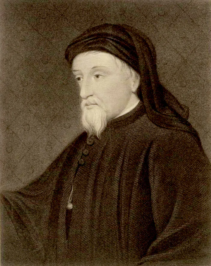 A portrait of the English poet and author Geoffrey Chaucer, from the Welsh Portrait Collection at the National Library of Wales. (Public Domain) 