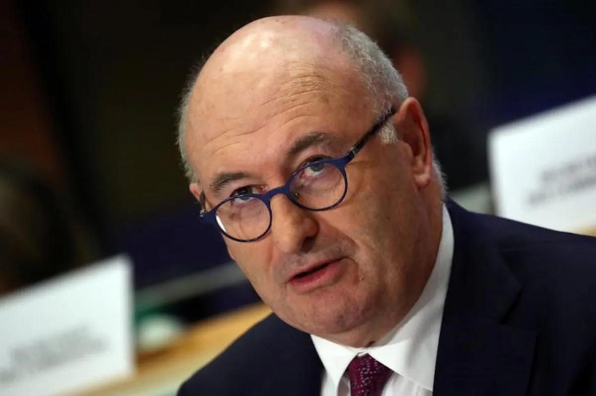 European Trade Commissioner-designate Phil Hogan of Ireland attends his hearing before the European Parliament in Brussels, Belgium on Sept. 30, 2019. (Yves Herman/Reuters)