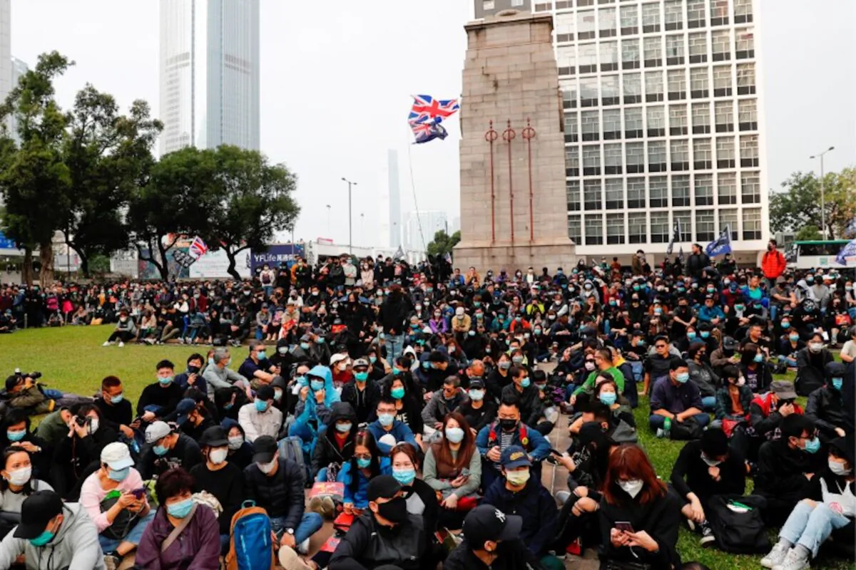 Protesters attend a rally to call for democratic reforms in Hong Kong on Jan. 19, 2020. (Tyrone Siu/Reuters)