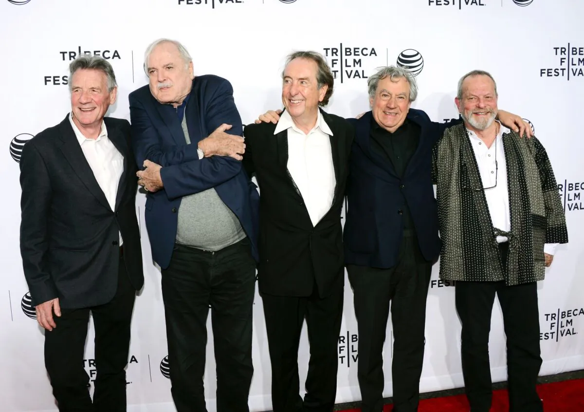 (L-R) Michael Palin, John Cleese, Eric Idle, Terry Jones and Terry Gilliam attend the "Monty Python And The Holy Grail" Special Screening during the 2015 Tribeca Film Festival at Beacon Theatre in New York City on April 24, 2015.  (Stephen Lovekin/Getty Images for the 2015 Tribeca Film Festival)