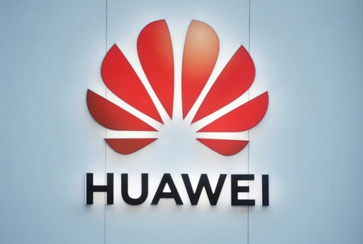 The logo of Huawei is seen in Davos, Switzerland on Jan. 22, 2020. (Arnd Wiegmann/Reuters)