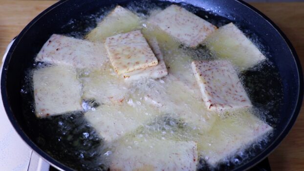 7. Fry taro