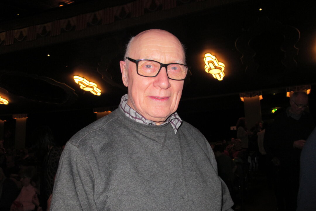 Colin Bradley, fine artist and instructor, attended Shen Yun Performing Arts in London at the Eventim Apollo, on Jan. 25, 2020. (Mary Mann/The Epoch Times)