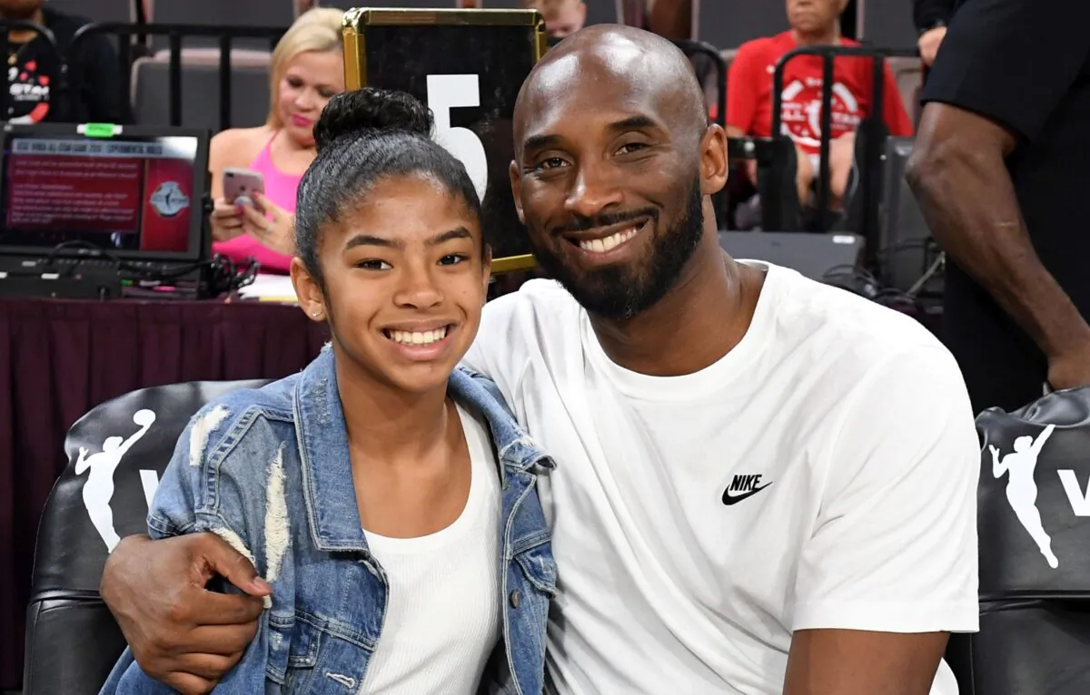 Gianna Bryant and her father, former NBA player Kobe Bryant, attend the WNBA All-Star Game 2019 at the Mandalay Bay Events Center on July 27, 2019. (Ethan Miller/Getty Images)