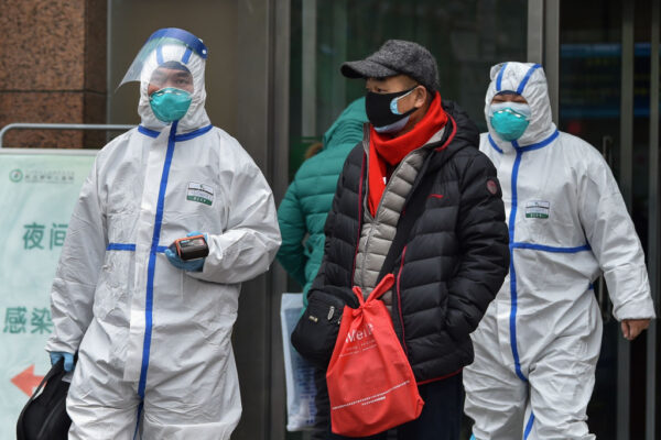 Medical staff wearing clothing