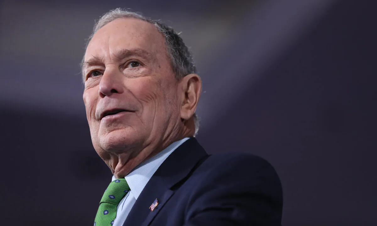 Democratic presidential candidate former New York City Mayor Mike Bloomberg speaks during a “United for Mike,” event held at the Aventura Turnberry Jewish Center and Tauber Academy Social Hall in Aventura, Fla., on Jan. 26, 2020. (Joe Raedle/Getty Images)