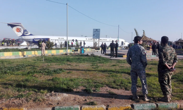 Iranian Passenger Plane Slides Off Runway Into Highway, Passengers Safe