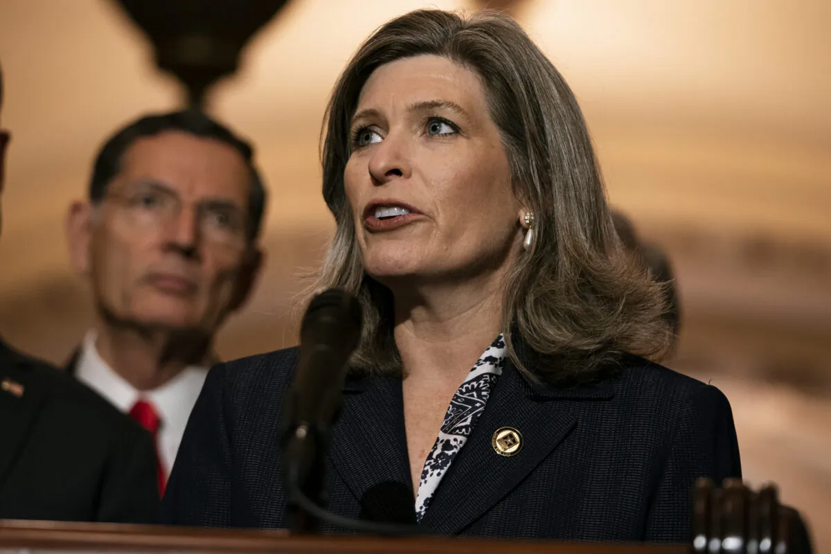 U.S. Sen. Joni Ernst (R-Iowa) at the U.S. Capitol in Washington on Nov. 19, 2019. (Alex Edelman/Getty Images)