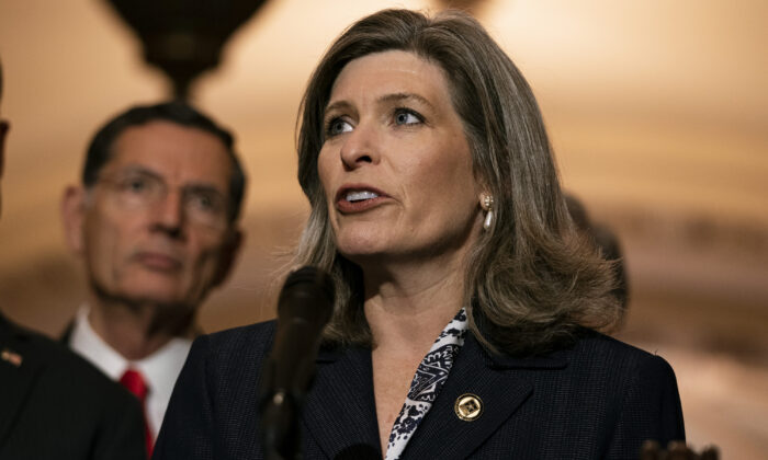 U.S. Sen. Joni Ernst (R-Iowa) at the U.S. Capitol in Washington on Nov. 19, 2019. (Alex Edelman/Getty Images)