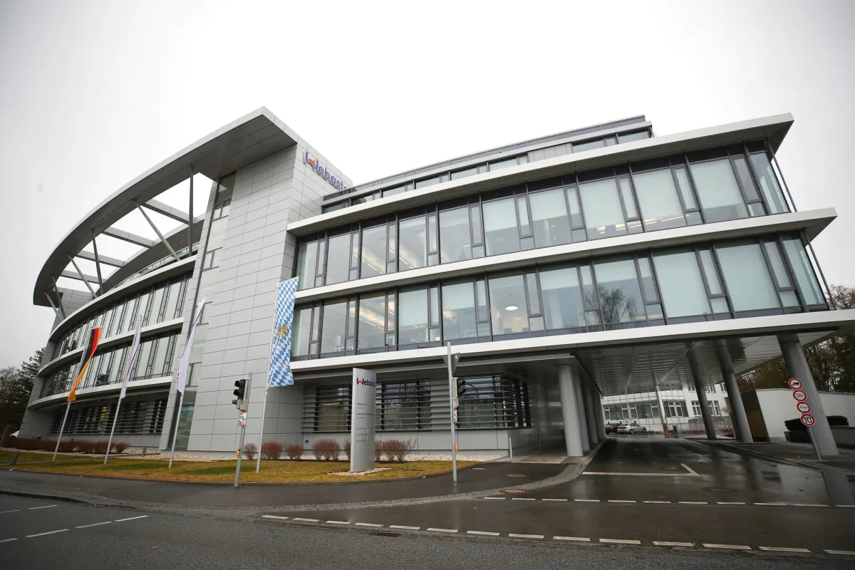 The headquarters of the German company, Webasto, in Stockdorf near Munich. Two employees of the company tested positive for the 2019 Novel Coronavirus, authorities said on Jan. 28, 2020. (Michael Dalder/Reuters)