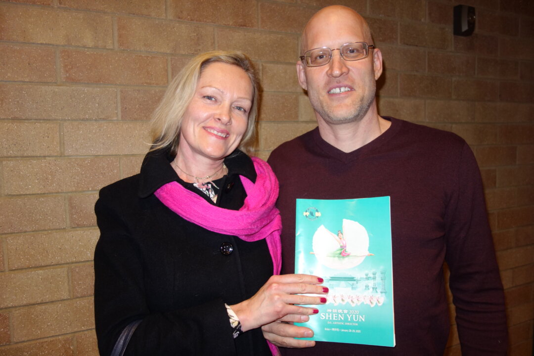 Olga and Phil Kocham, real estate company owners and husband and wife, attended Shen Yun Performing Arts at Boise's Morrison Center for the Performing Arts on Jan. 28, 2020. (Lily Yu/The Epoch Times)