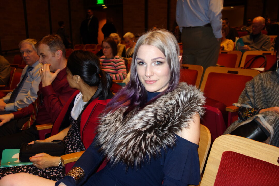 Rose Slick, a fine artist, attended Shen Yun Performing Arts at the Morrison Center for the Performing Arts in Boise, Idaho Jan. 29, 2020 (Lily Yu/The Epoch Times)