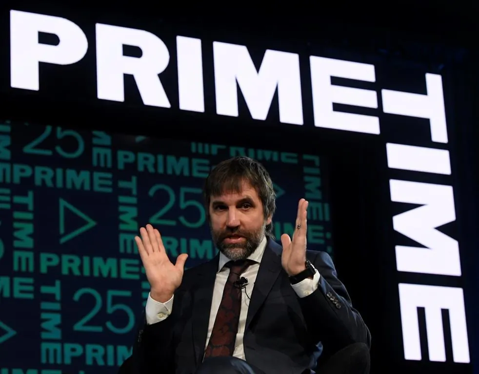Minister of Canadian Heritage Steven Guilbeault speaks during a discussion at the Prime Time 2020 conference in Ottawa on Jan. 30, 2020. (The Canadian Press/Adrian Wyld)