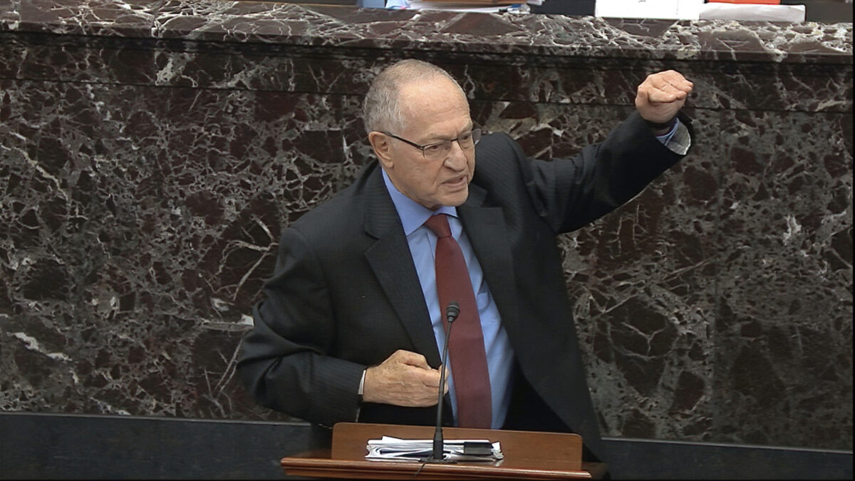 House Committed Six Violations of the Constitution During Impeachment: Alan Dershowitz