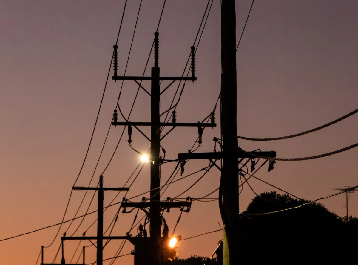 Photo showing transmission lines in Melbourne, Victoria, Australia. (Mitchell Luo/Unsplash)