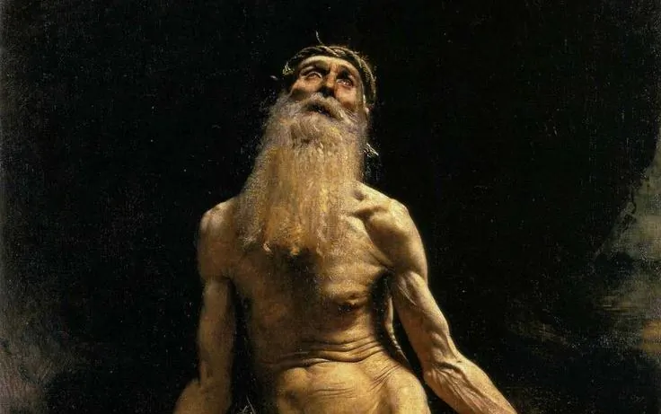 A detail from “Job,” 1880, by Léon Bonnat. Oil on Canvas. (Public Domain)