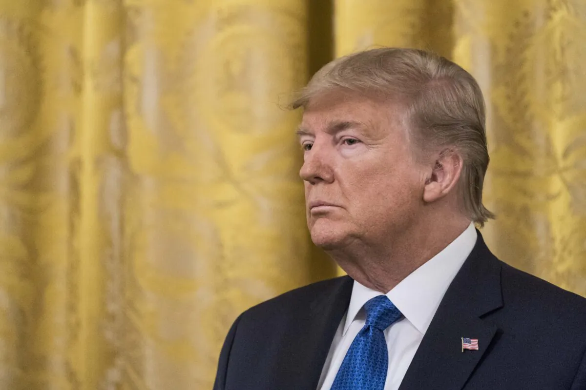 President Donald Trump attends an event the White House in Washington on Jan. 31, 2020. (Sarah Silbiger/Getty Images)
