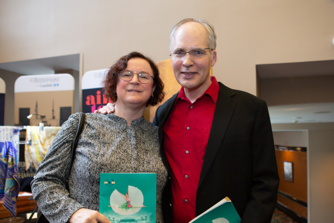 Amy and Ernest Stadler, husband and wife, both wanted to return to see Shen Yun again after their first performance at The Hippodrome Theater in Baltimore on Feb. 1, 2020. (Lisa Fan/The Epoch Times)