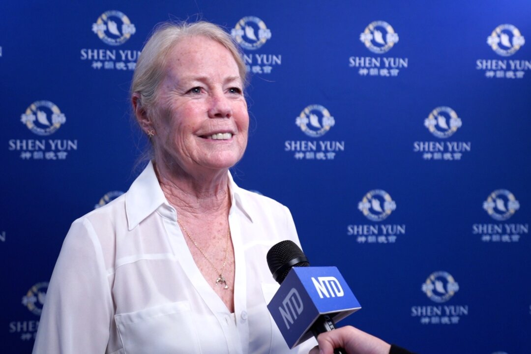 Sandy Nugent enjoyed Shen Yun Performing Arts at Zellerbach Hall in Berkeley, Calif., on Feb. 1, 2020. (NTD Television)