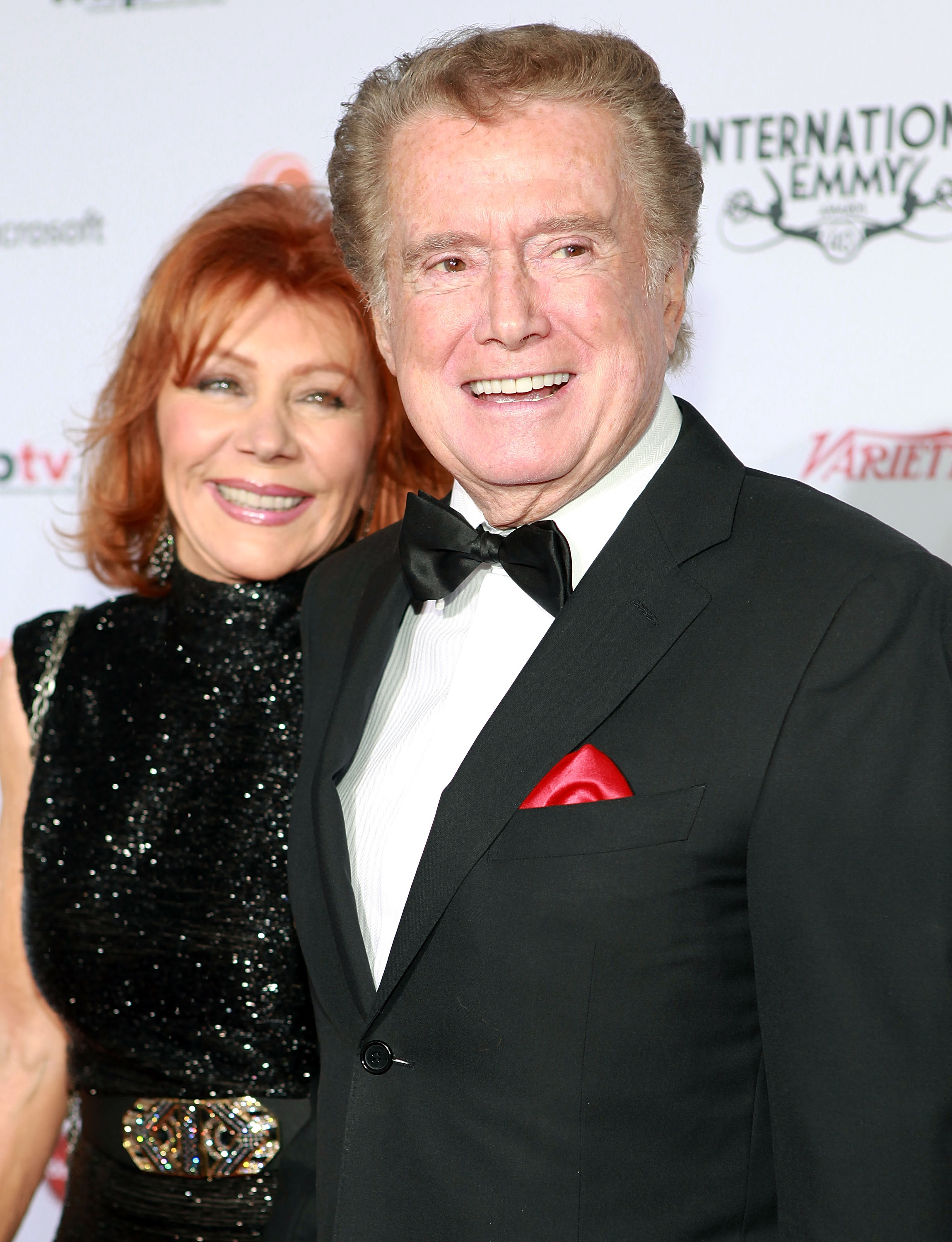 Joy Philbin (L) and Regis Philbin attend the 40th International Emmy Awards...