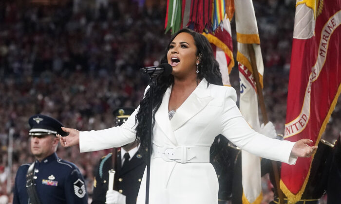 Demi Lovato Delivers Stunning Rendition of Star-Spangled Banner at ...