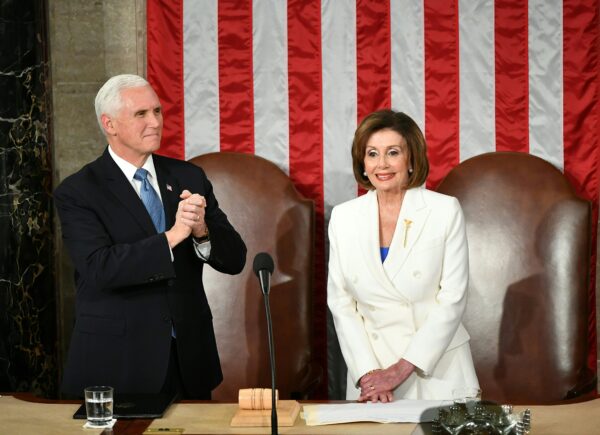 Vice President Mike Pence and Speaker of the House Nancy Pelosi