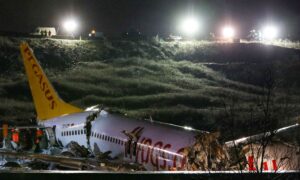 Plane Breaks Apart After Skidding Off Runway in Turkey, Dozens Injured