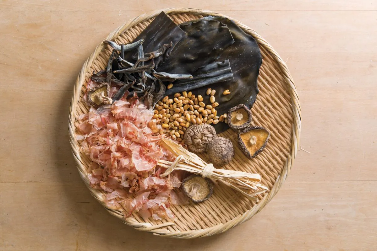 Ingredients for dashi. (Rick Poon)