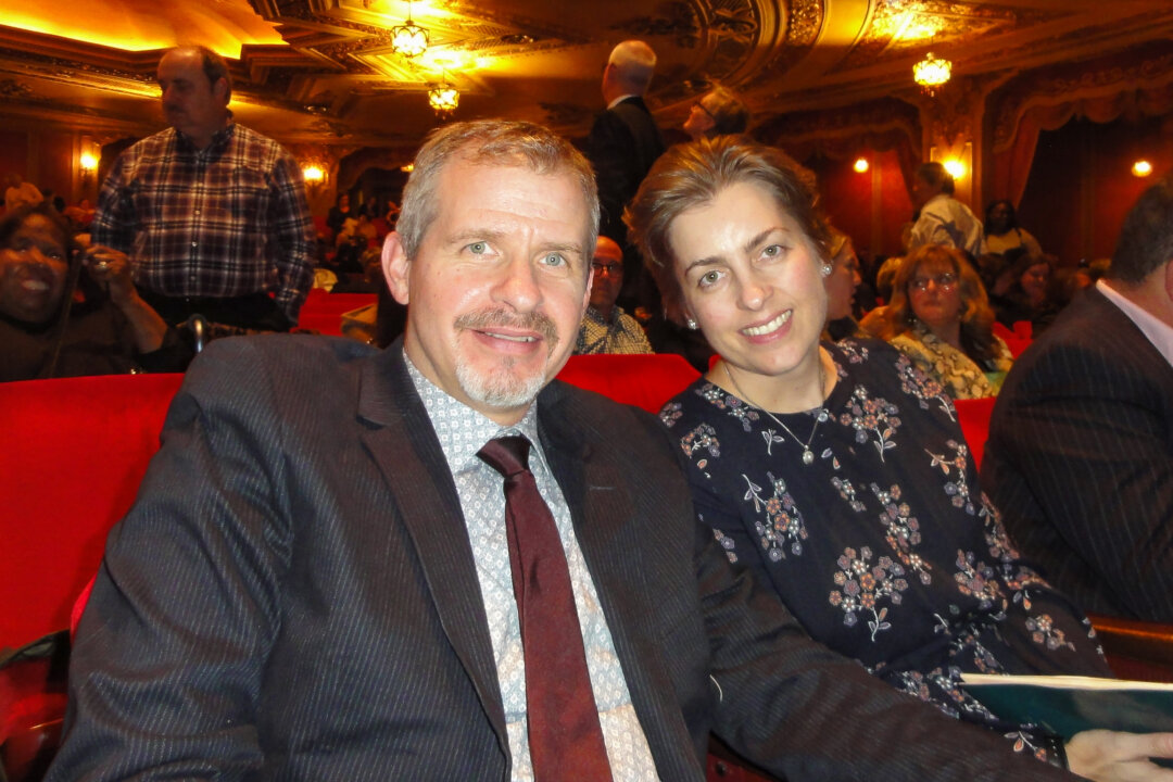 Patrick McConnell, a physician, and his wife Sharon McConnell, a social media influencer and quilting expert, attended Shen Yun Performing Arts at Columbus's Ohio Theater on Feb. 4, 2020. (Sophia Zheng/The Epoch Times)