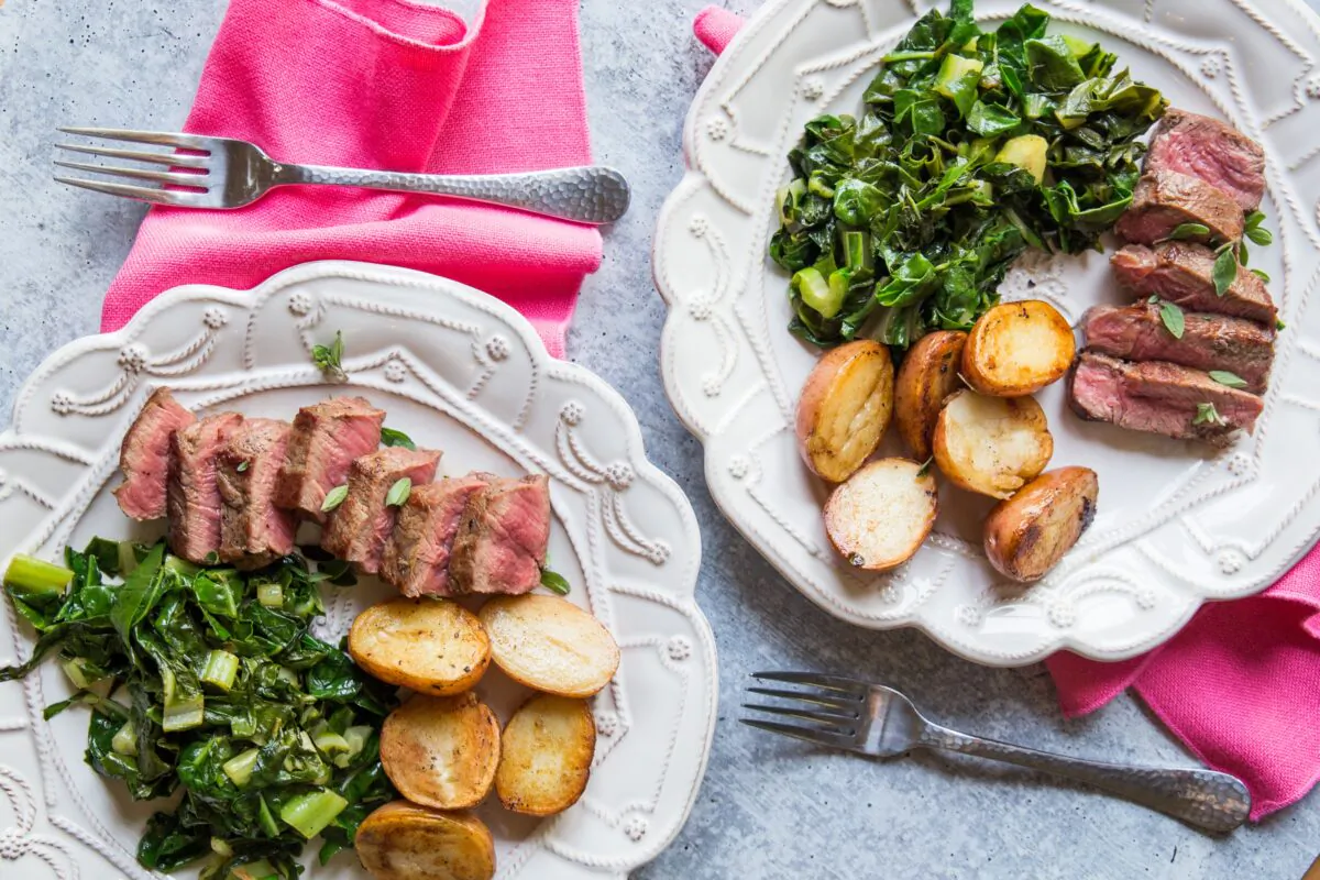 This three-part meal comes together in a single skillet. (Caroline Chambers)