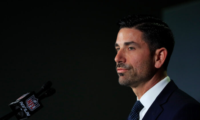 Chad Wolf, acting secretary of homeland security, speaks to the media in Miami on Jan. 29, 2020.