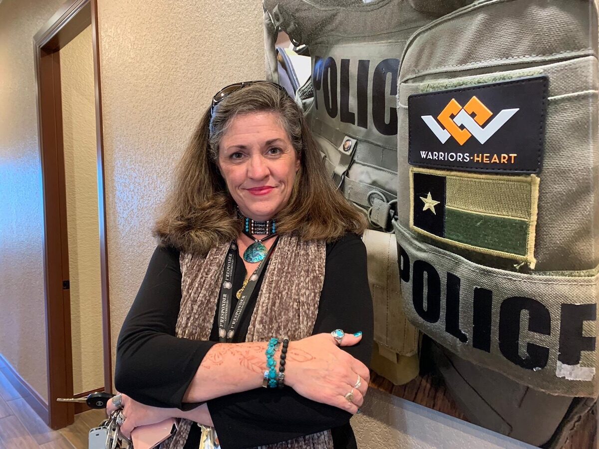 Erika Rose Unberhagen is a former police officer and recovering alcoholic. Now, she's a counselor for first responders struggling with post traumatic stress and substance abuse. (Courtesy of Erika Rose Unberhagen)