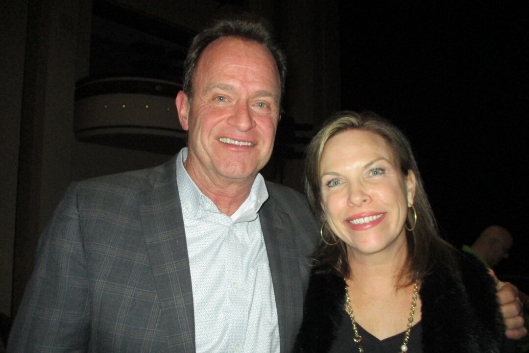 Jim Engel, President and CEO of Aquesta Bank, and his wife, Laura, Marketing Director at Aquesta, attended Shen Yun Performing Arts at the Belk Theater at Blumenthal Performing Arts Center in Charlotte, North Carolina, on Feb. 7, 2020. (Sherry Dong/The Epoch Times)