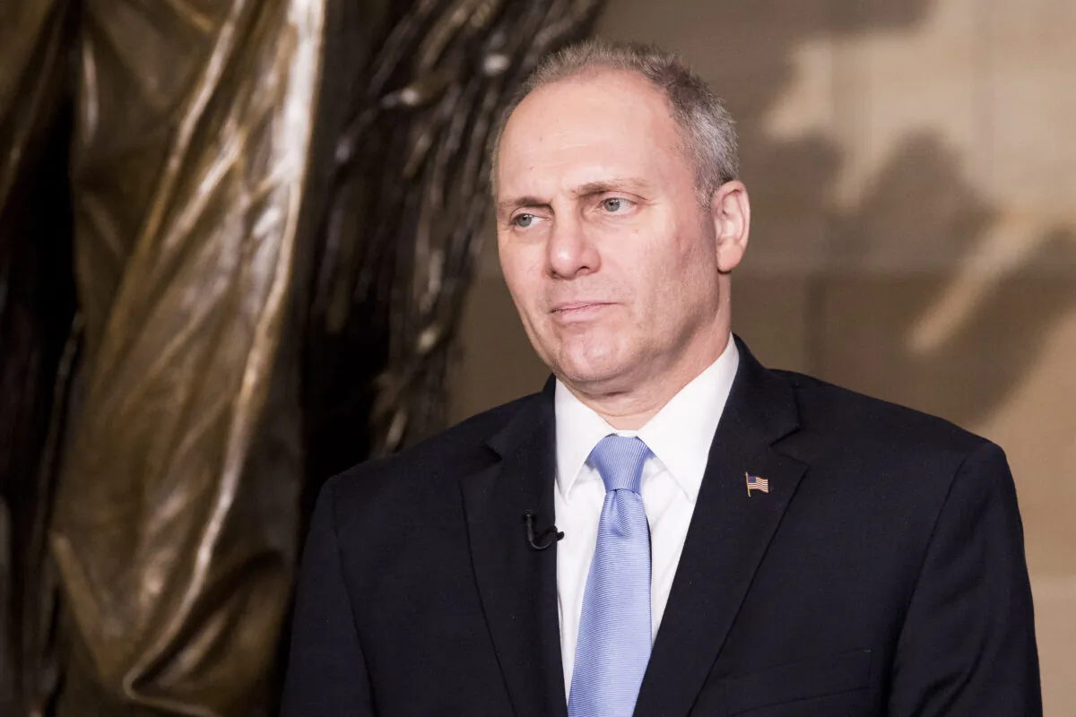 Rep. Steve Scalise (R-La.) in the Statuary Hall of the Capitol building in Washington, on Jan. 30, 2018. (Samira Bouaou/The Epoch Times)