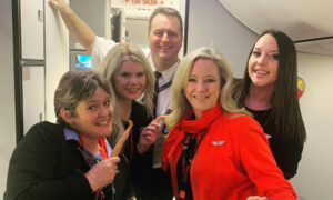 Flight Attendant Has Passengers Rolling in the Aisle With Comic-Relief Safety Announcement