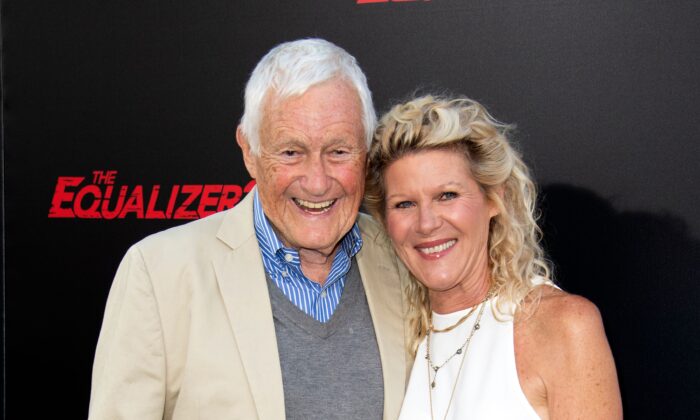 Actor Orson Bean and his wife actress Alley Mills attend "The Equalizer 2" premiere at the TCL Chinese Theater in Hollywood, California, on July 17, 2018. (Valerie Macon/AFP via Getty Images)