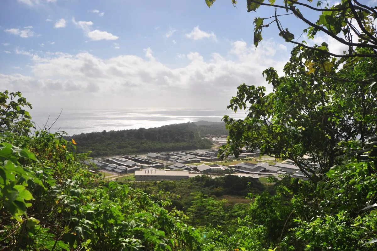 A general view of asylum seekers and facilities at Christmas Island Detention Centre, on Christmas Island on July 26, 2013. (Scott Fisher/Getty Images)