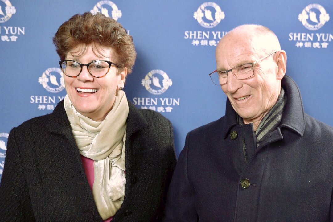 Deborah and Lansing Burns attended Shen Yun Performing Arts at The Bushnell, The William H. Mortensen Hall, in Hartford, Conn., on Feb. 8, 2020. (NTD Television)