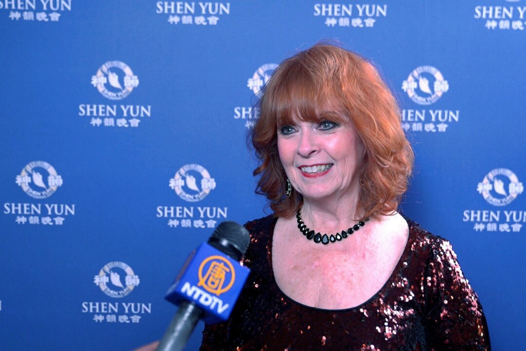Catherine Szerszen, beauty queen, former high school principal, and social worker, attended Shen Yun Performing Arts in Hartford, Conn., at the The Bushnell, The William H. Mortensen Hall. Feb. 8, 2020. (NTD Television)