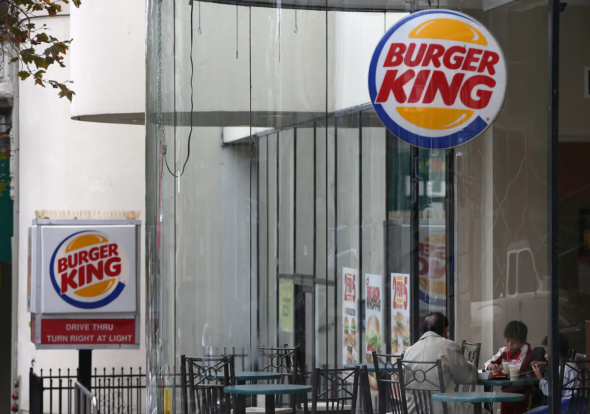 A Burger King restaurant in San Francisco, California, in this file photo. (Justin Sullivan/Getty Images)
