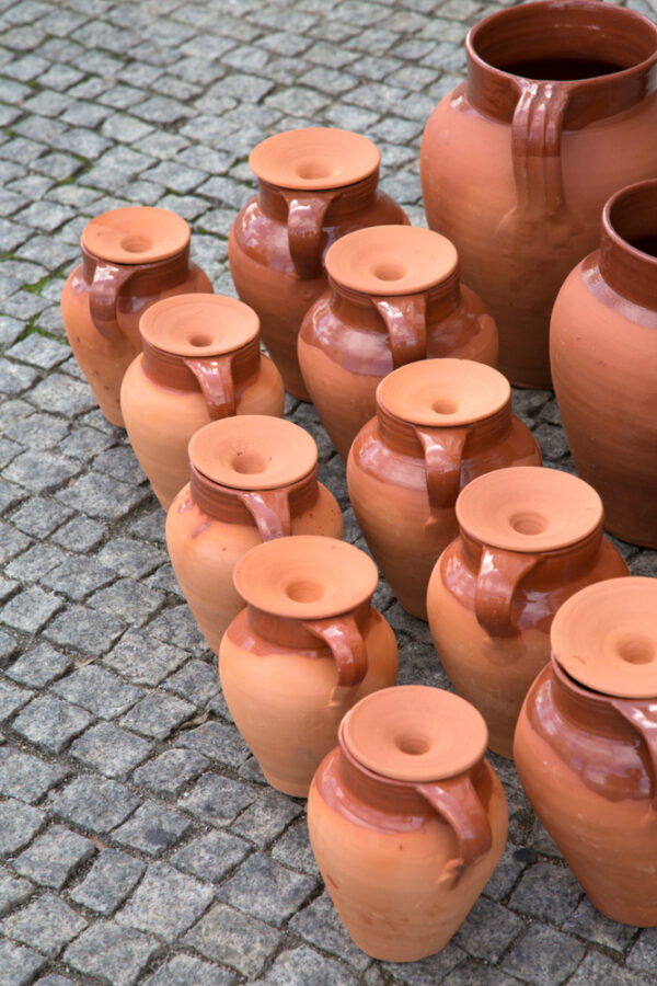 Clay pots in Evora