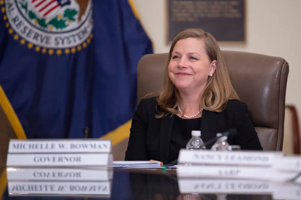 Federal Reserve Governor Michelle Bowman attends an event in Washington on Oct. 4, 2019. (Eric Baradat/AFP/Getty Images)