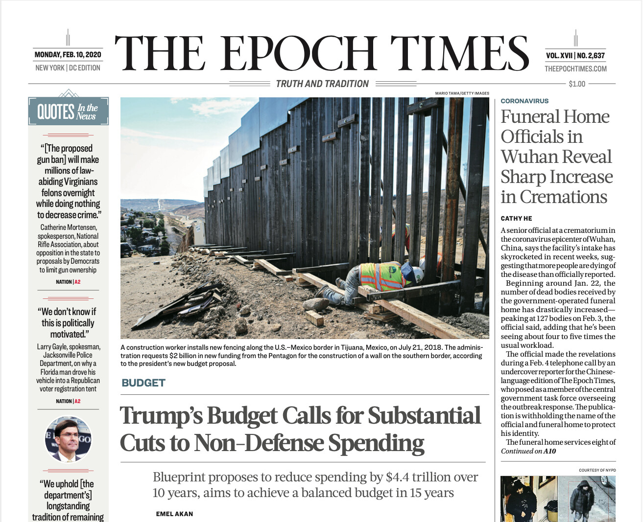 The Epoch Times - Truth & Tradition. Fact Based. Unbiased. Accurate News