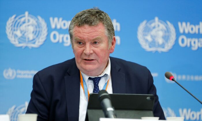 World Health Organization (WHO) Health Emergencies Program Director Dr. Michael Ryan speaks during a press conference in Geneva on Jan. 22, 2020. (Pierre Albouy/AFP via Getty Images)